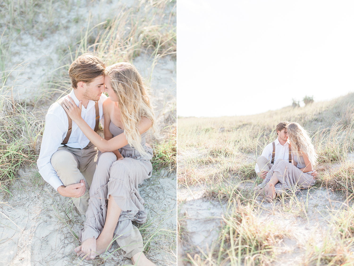Romantic couple's session on Topsail Island, northern virginia couples photographer