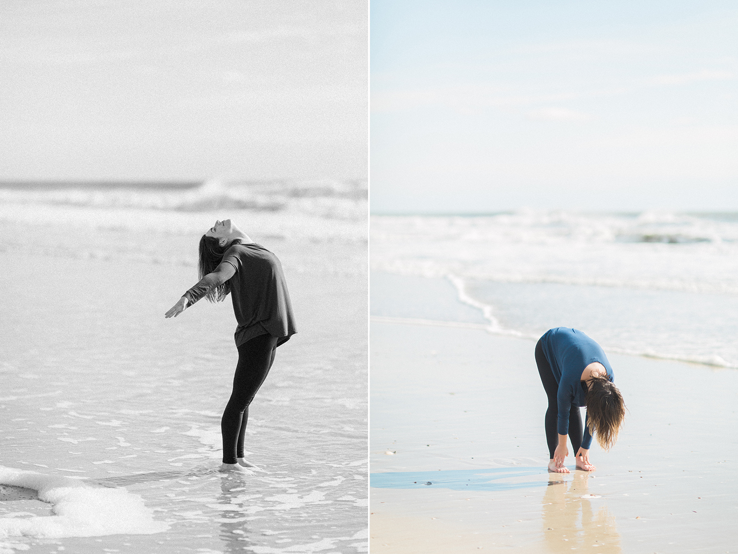 Yoga photography by the ocean | Washington, DC lifestyle photographer