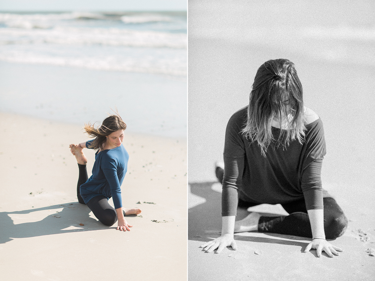 Yoga photography by the ocean | Washington, DC lifestyle photographer
