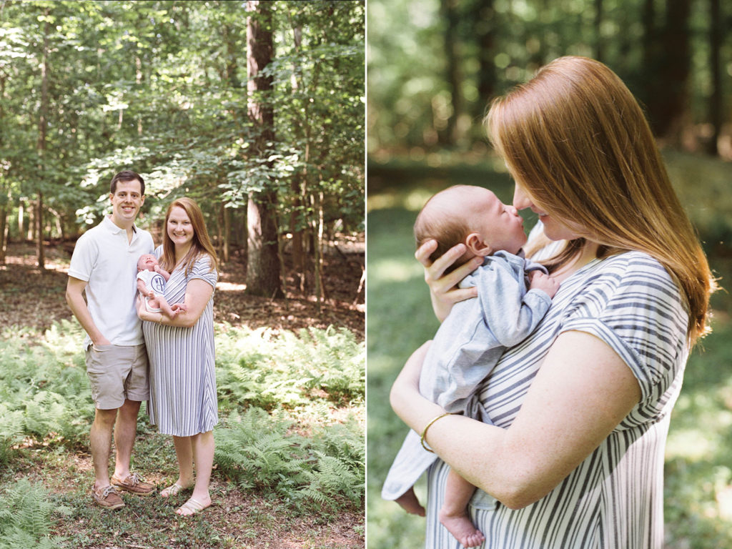 Outdoor newborn photography session in Fairfax, Virginia. Northern Virginia newborn photographer. Washington DC newborn photographer.