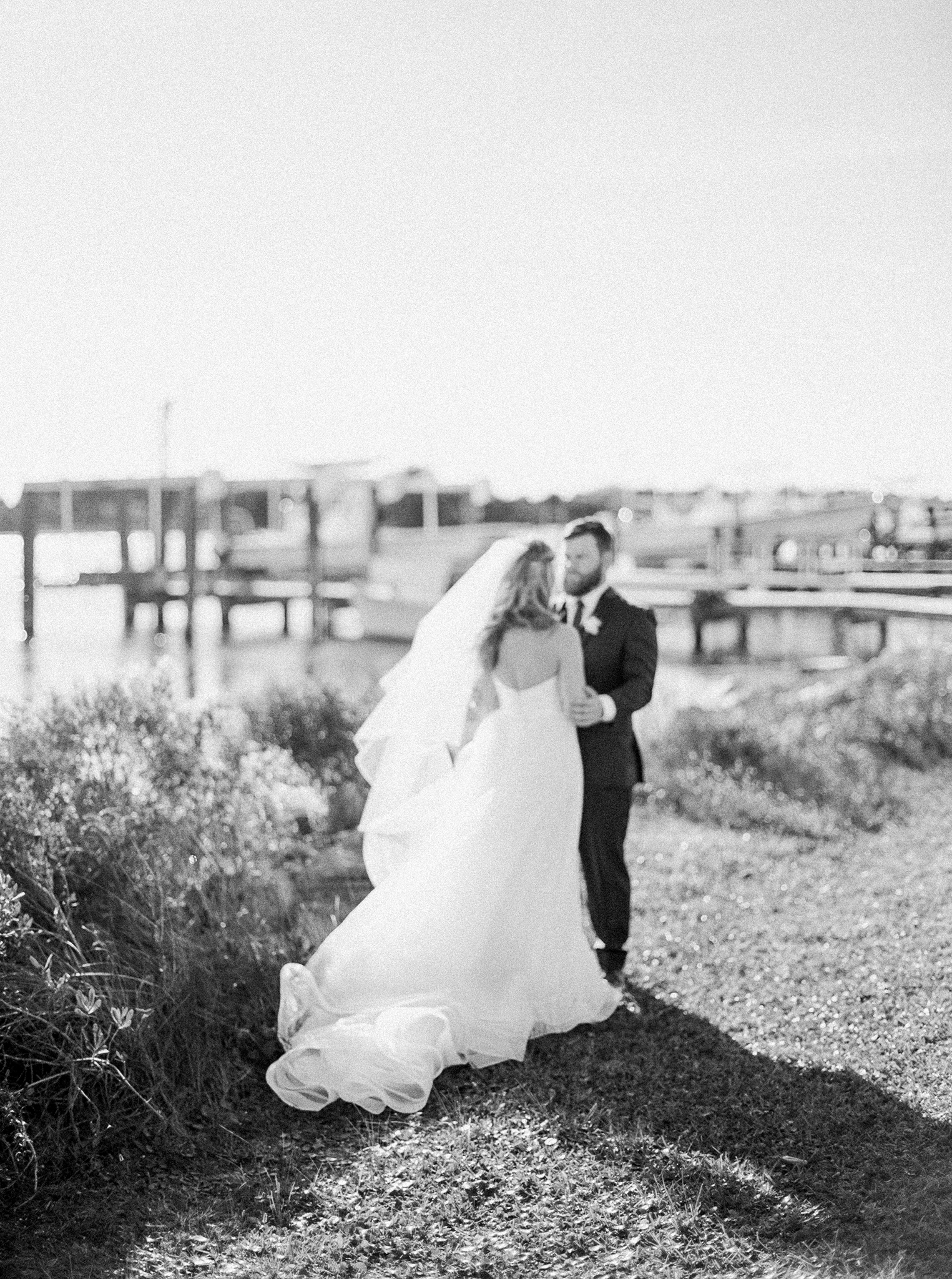 beaufort nc wedding, harvey watercraft center wedding, nc wedding photographer, north carolina film photographer, boathouse wedding, southern wedding